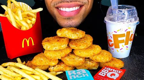 Asmr Mcdonald S Chicken Nuggets Challenge Oreo Mcflurry Fries Mukbang No Talking Jerry Eating