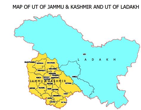 New Map Of India Govt Releases New Political Map Of India Showing Uts