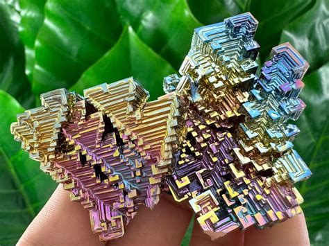 Rainbow Bismuth Clusterbismuth Specimenbismuth Crystallab Grown