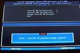 Intel Management Engine Password Images