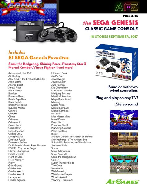 Sega Genesis Classic Game Console 2017 Retro 81 Built In Games W 2
