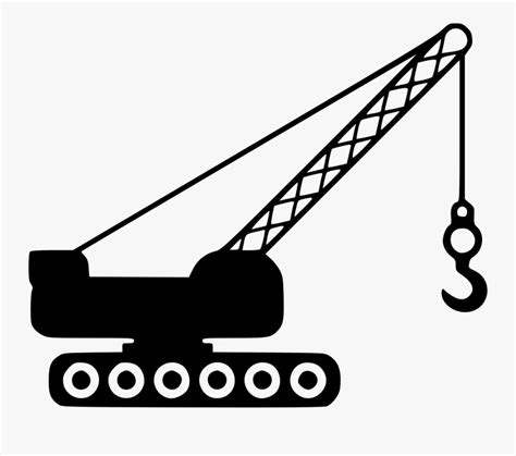 Crane Clip Art Vehicle Crane Clipart Black And White Free