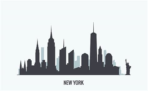 New York City Skyline Illustrations Royalty Free Vector Graphics
