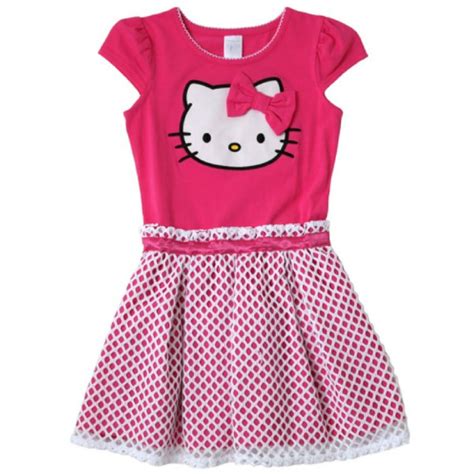 Hello Kitty Casual Play Girls Hello Kitty Character Dress Size 3t