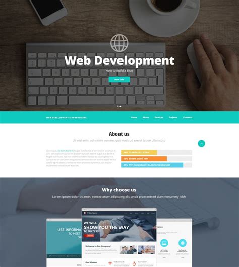 Web Design and Advertising Website Template #52537