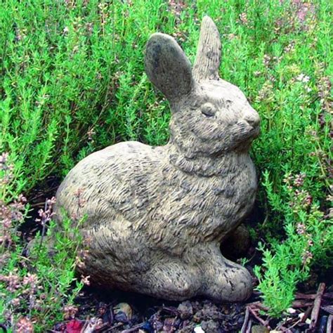 Rabbit Stone Garden Ornament Statue Animal Garden Ornaments Rabbit