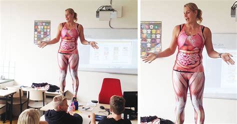 This Biology Teacher Has Her Own Way Of Teaching About The Human Body