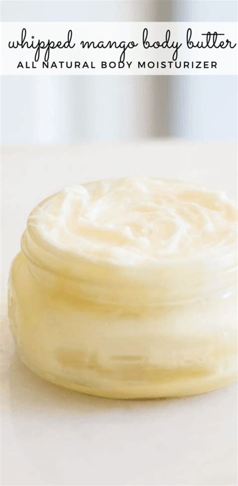 Homemade Whipped Mango Body Butter Our Oily House