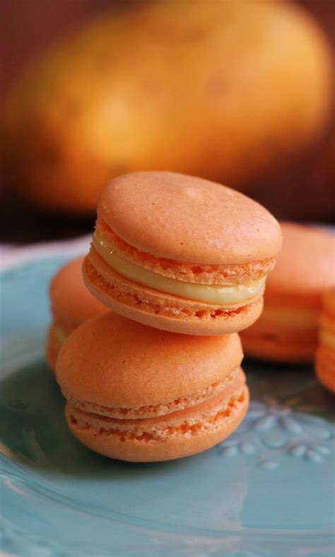 Mango White Chocolate Ganache Macarons Joanne Eats Well With Others