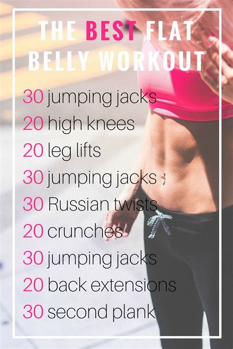 The Best Flat Belly Workout You Can Do At Home No Equipment Needed And Only Takes Min In