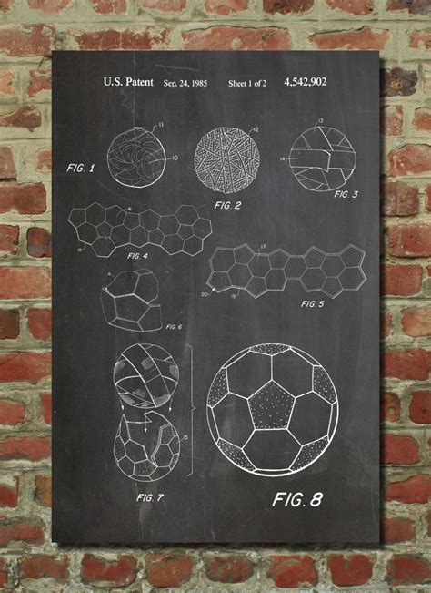 Soccer Ball 1985 Patent Poster Soccer Gifts Soccer Room | Etsy in 2020 | Soccer wall art, Soccer 