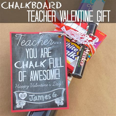 Valentine's day teacher gift ideas. Haley's Daily Blog: Teacher Valentine Gift- Chalkboard ...