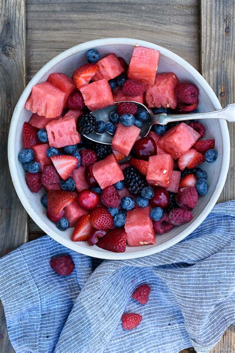 Refreshing Berry Watermelon Fruit Salad All Created