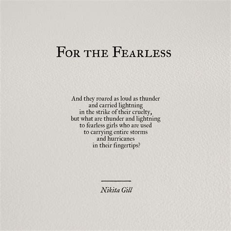 Nikita Gill Words Quotes Meaningful Poems Fearless Women Quotes