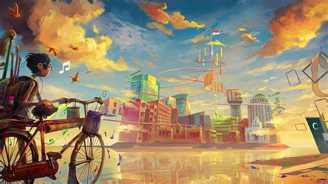 Fantasy Art Bicycle Wallpapers Hd Desktop And Mobile Backgrounds