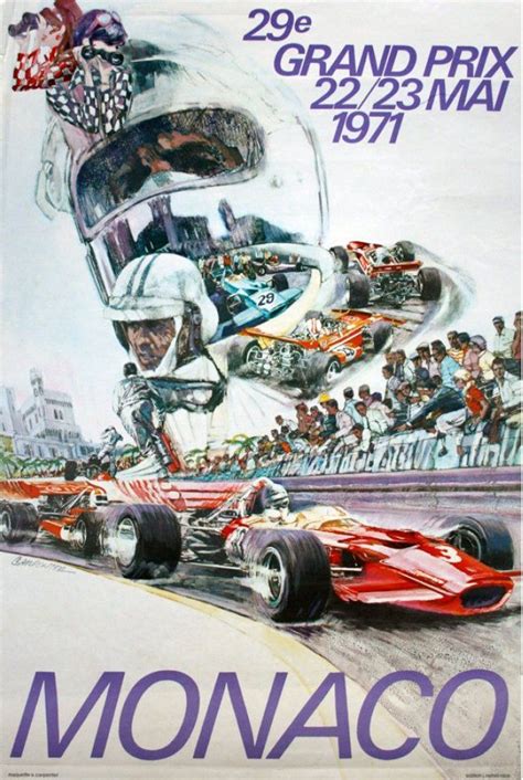 Av91 Vintage 1963 Monaco Grand Prix Motor Racing Poster Art Re Print A1