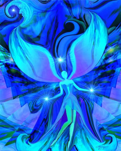 Reiki Angel Chakra Healing Art 8 X 10 Print Truth Primal Painter