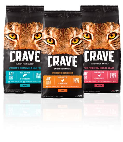 There are five different dry food formulas, each with a diverse selection of meat, poultry, and fish ingredients. CRAVE by Mars Petcare | Pet Age