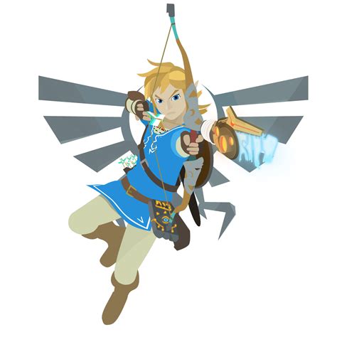 Link Legend Of Zelda Breath Of The Wild Vector By Firedragonmatty