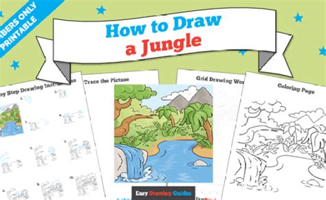 How To Draw A Jungle Really Easy Drawing Tutorial In 2020 Easy Drawings