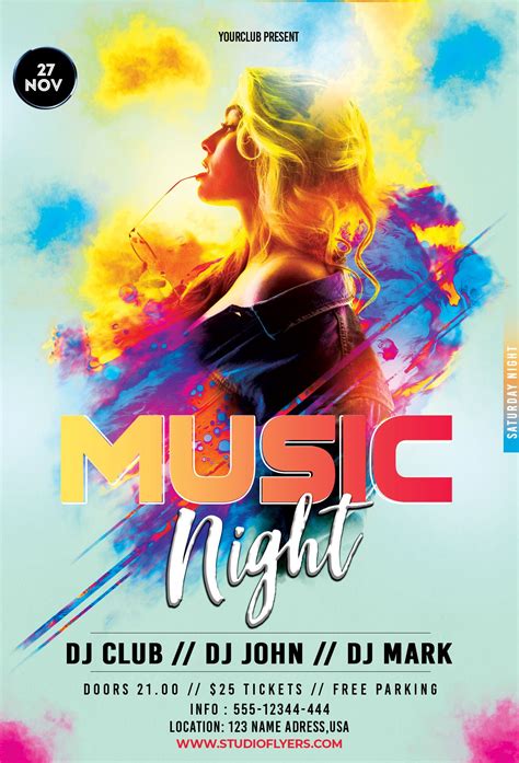 Music Event Free Psd Flyer Template Free Psd Flyer Templates Free