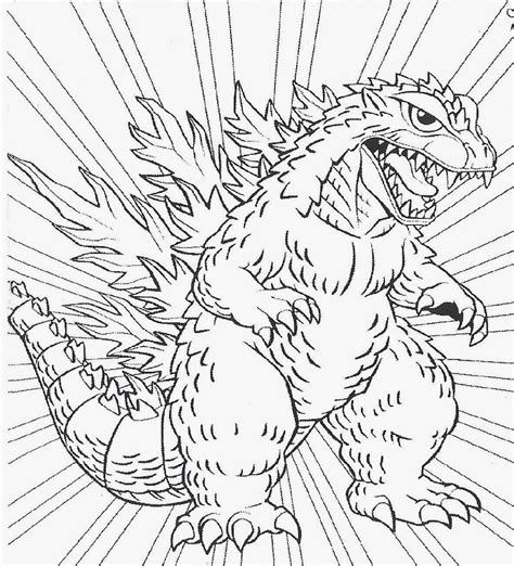 Free Printable Godzilla Coloring Pages