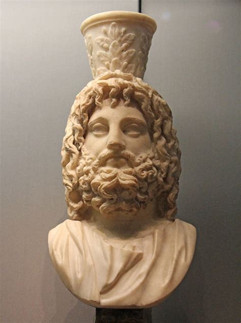 Serapis Marble Bust Roman Period 2nd Cent The Cult