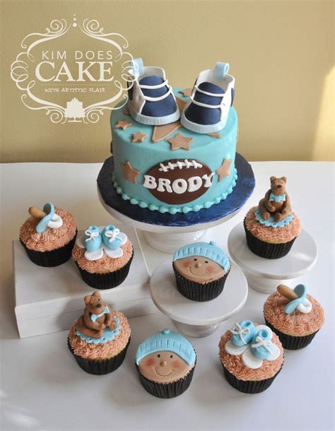 Simply give each guest a diaper pin or a clothespin when they arrive. Sports Baby Shower Cake With Nike Shoes - CakeCentral.com