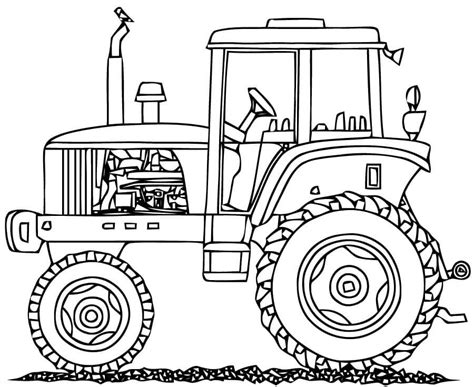 John Deere Tractor Para Colorear Imprimir E Dibujar Coloringonlycom