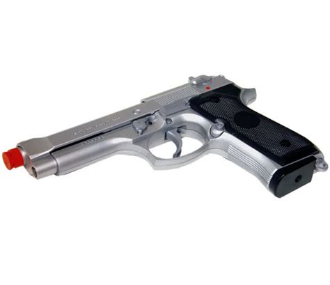 New Uhc M9 92 Fs Beretta Spring Airsoft Pistol Heavy Silver Hand Gun W