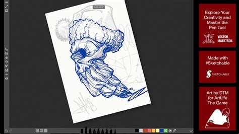 A list of simple drawing apps. Skully Santa Drawing on Sketchable App for Windows 10 ...