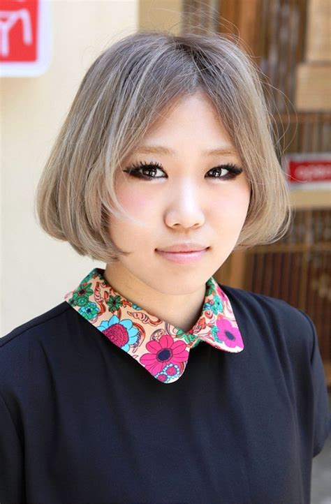 Trendy Short Bob Hairstyle For Asian Girls Hairstyles Ideas Trendy