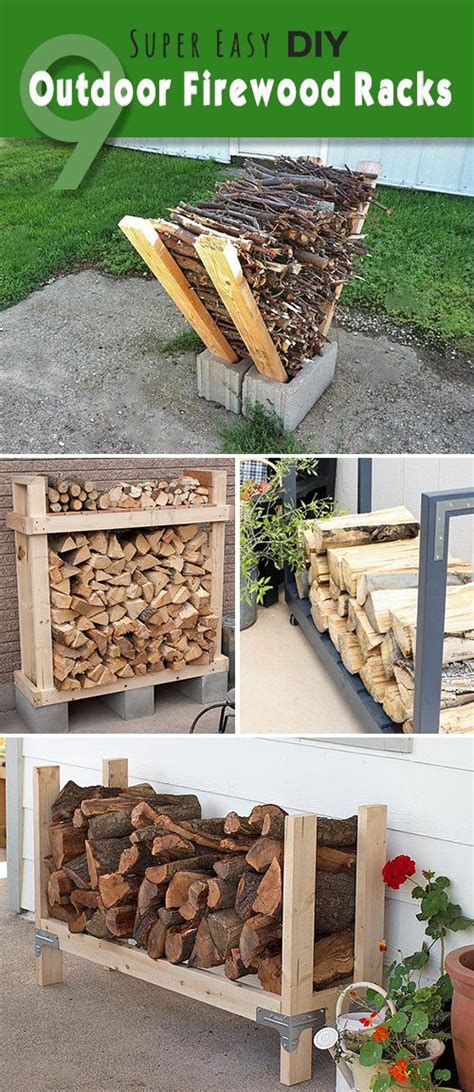 9 Super Easy Diy Outdoor Firewood Racks Lots Of Ideas Projects And