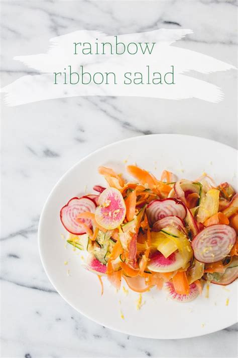 Recipe Rainbow Veggie Ribbon Salad Recipes Food Ribbon Salad Recipe