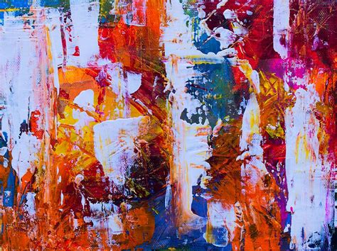 Hd Wallpaper Multicolored Abstract Painting Abstract Expressionism