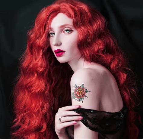 X Px P Free Download Redhead Girl Fantasy Art Harsh Taggar Tattoo Hd
