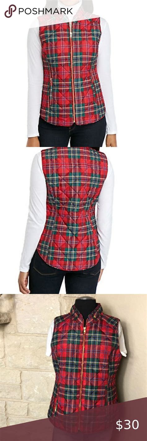 Tartan Plaid Quilted Vest In 2022 Quilted Vest Tartan Plaid Preppy