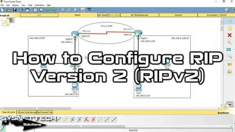 How To Configure RIP Version 2 RIPv2 On Cisco Router In Cisco Packet