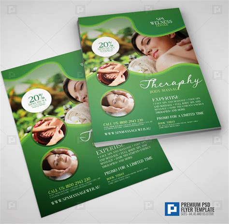 Massage And Spa Services Flyer Psdpixel