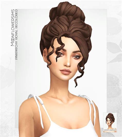 Maxis Match Hairs Recolored In My 65 Colors Palette Sims Hair Sims 4