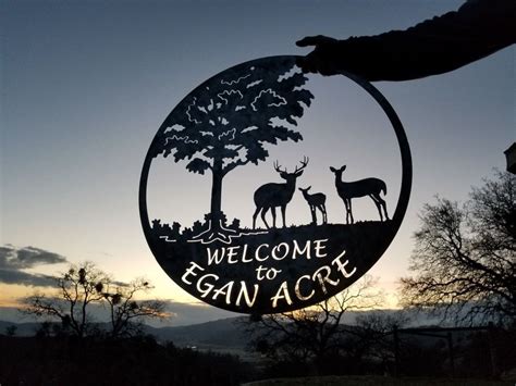 Egan Acres 🌲 Custom Metal Art Metal Worx Sign Art