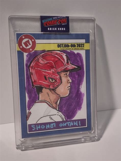 Shohei Ohtani New York Comic Con 11 Exclusive Sketch Card On Storenvy