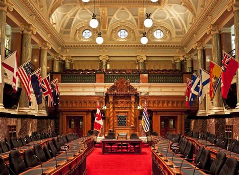 Legislative Chamber British Columbia Parliament Stock Photo Image Of