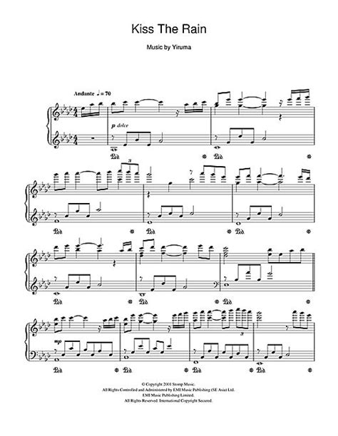 ▸ you can request for me to arrange easy sheet music for piano or violin. Yiruma 'Kiss The Rain' Sheet Music Notes, Chords, Score. Download Printable PDF. | Sheet music ...