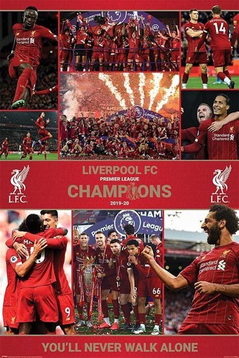 Liverpool Fc Winning Season Poster 61x915cm