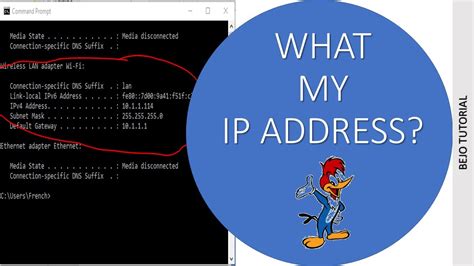 Find Your Ip Address Using Command Prompt Youtube