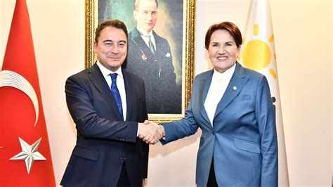 DEVA Partisi Genel Başkanı Ali Babacan İYİ Parti Genel Başkanı Meral