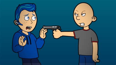 Classic Caillou Tries To Kill Gotube And Gets Grounded Youtube