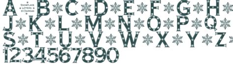 Snowflake Letters Font Download Free Truetype