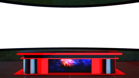 High Quality Tv Studio Desk Free Png Images With 4k Quality Green